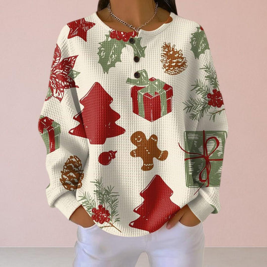 Prieks svētku džemperis Sniega